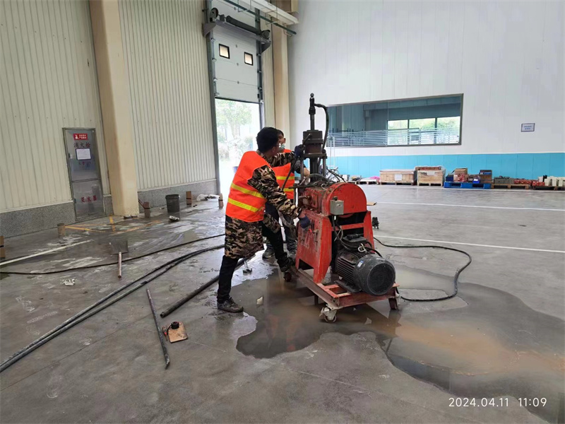 和田厂房地面下沉塌陷注浆加固施工